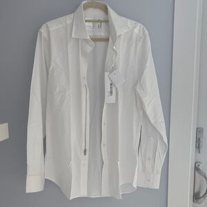 Elegant White Dress Shirt for Men